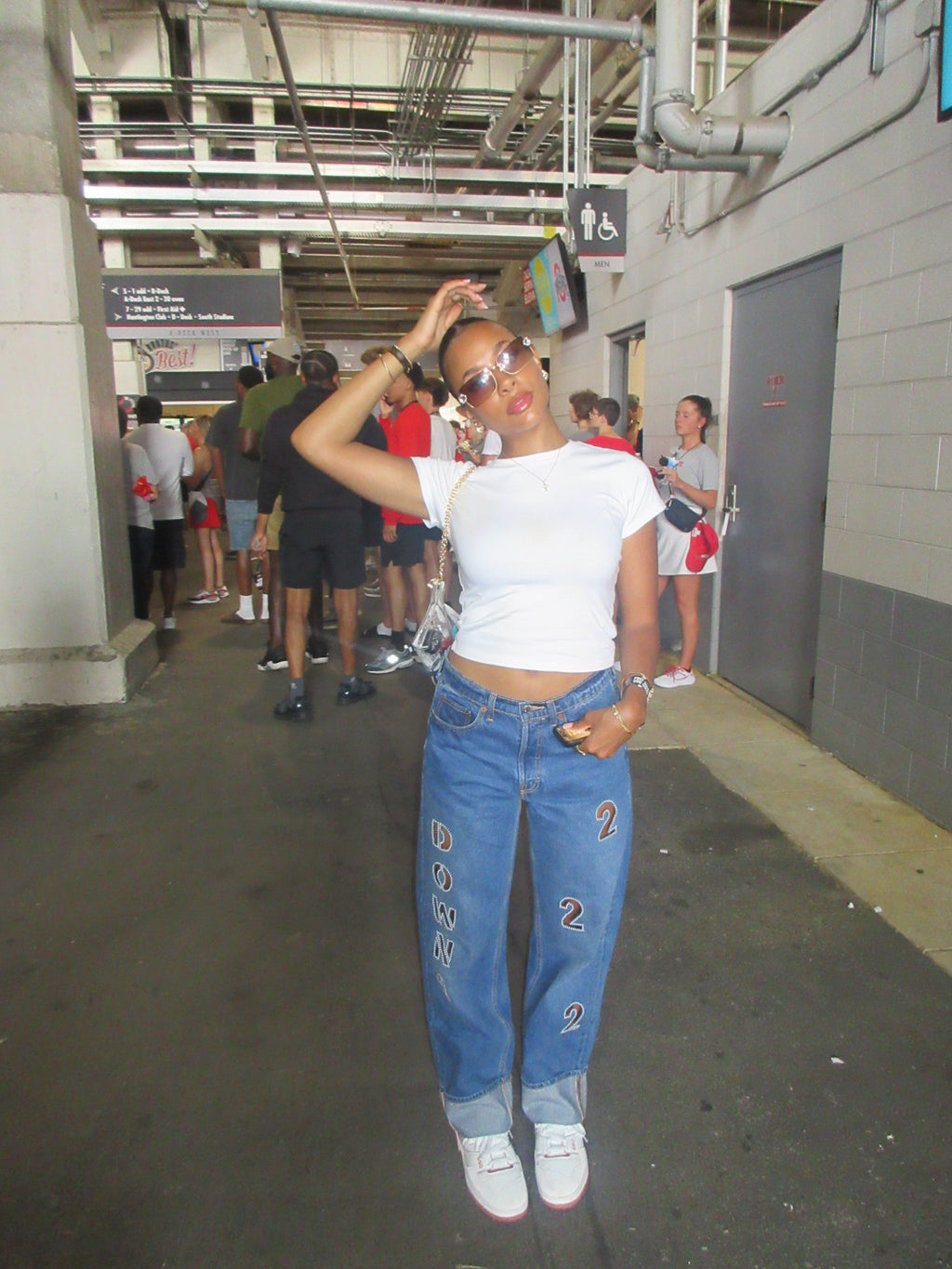 Custom Rhinestone Jeans