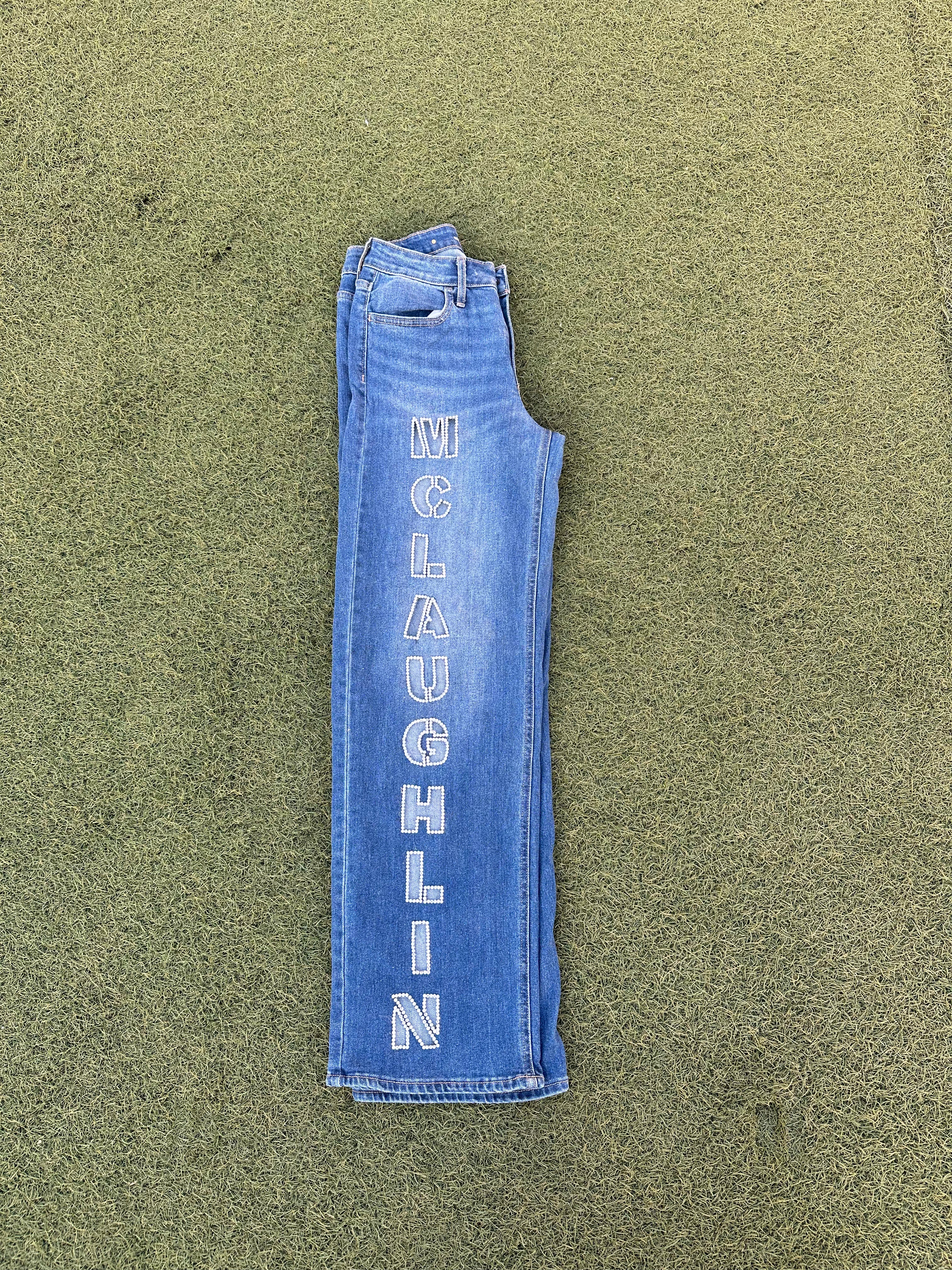 Custom Rhinestone Jeans
