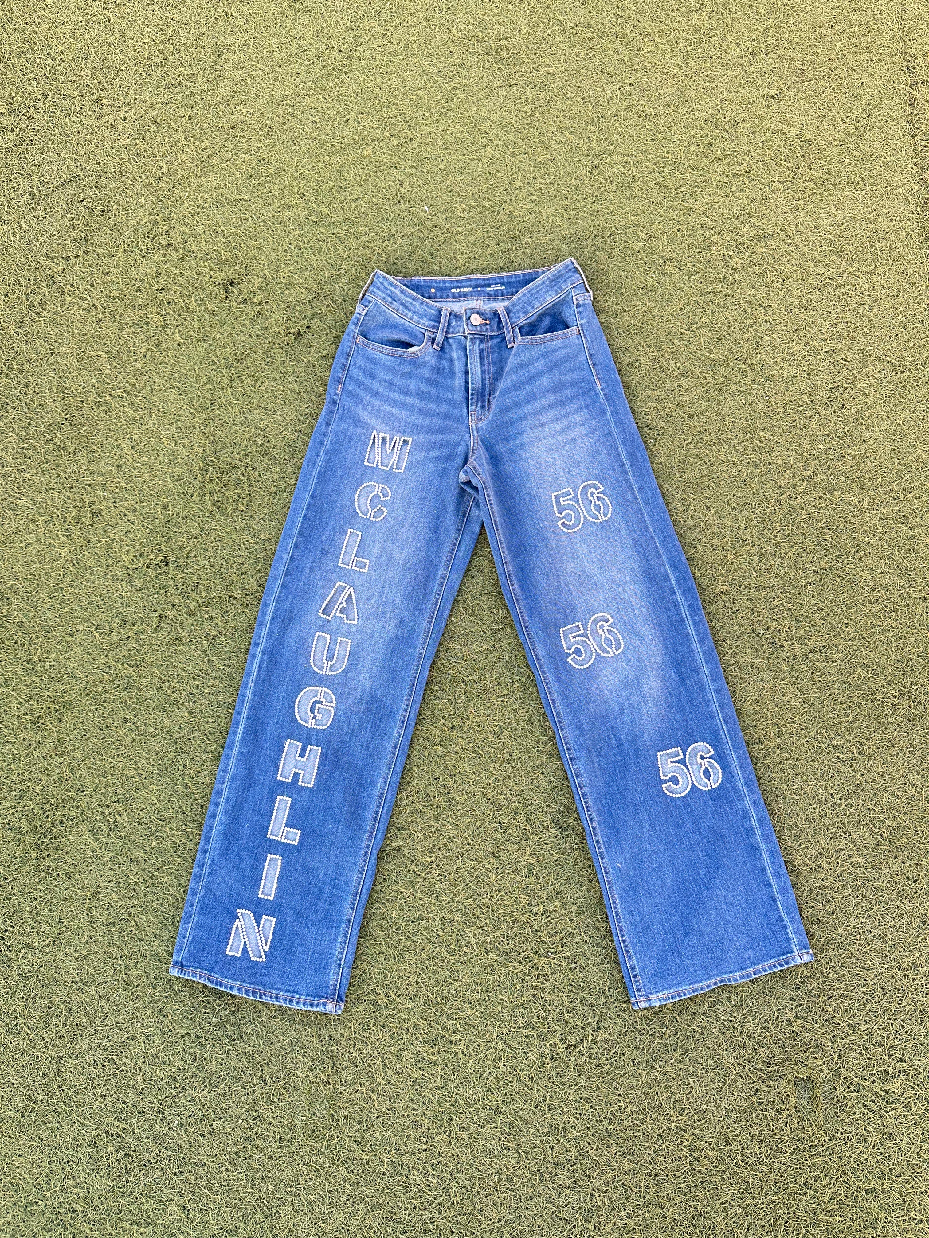 Custom Rhinestone Jeans