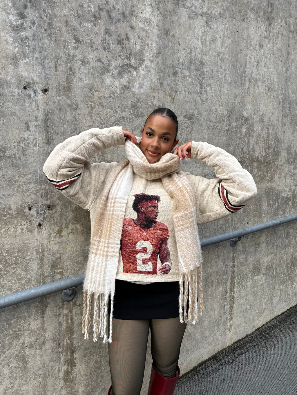 Custom Vintage Jersey Tapestry Crewneck