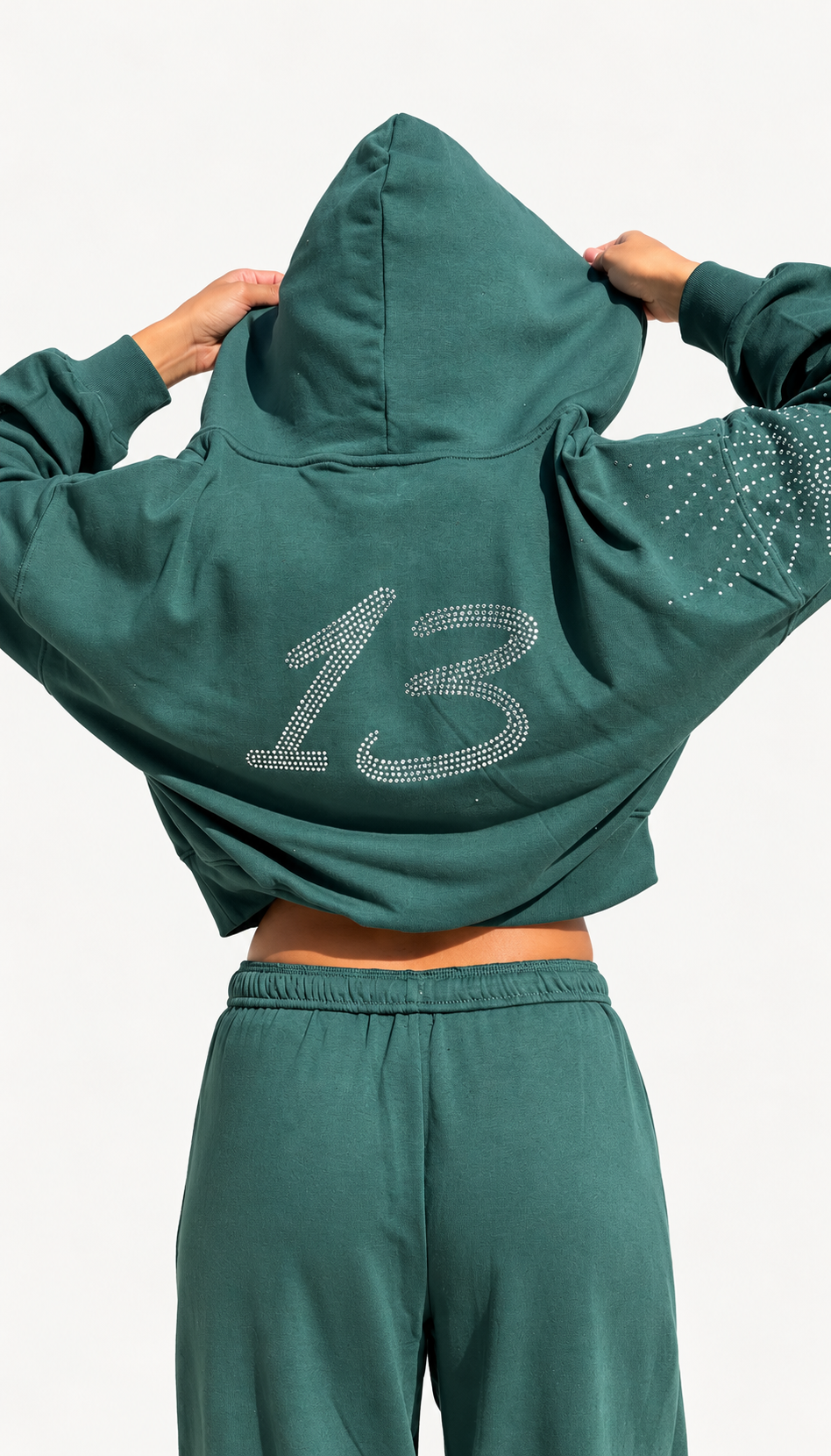 Custom Rhinestone Track Suit